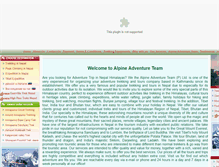 Tablet Screenshot of nepalhimalayantrekking.com